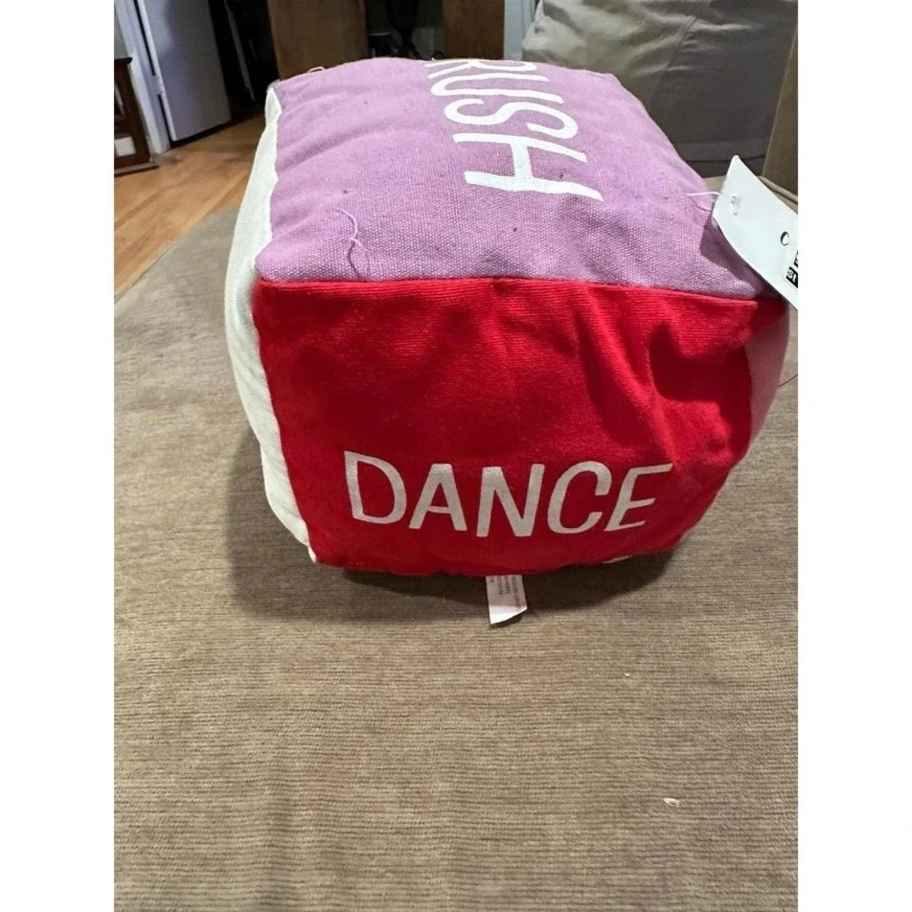 Cube Floor Pillow Multicolor Dance Dare Crush Truth Good